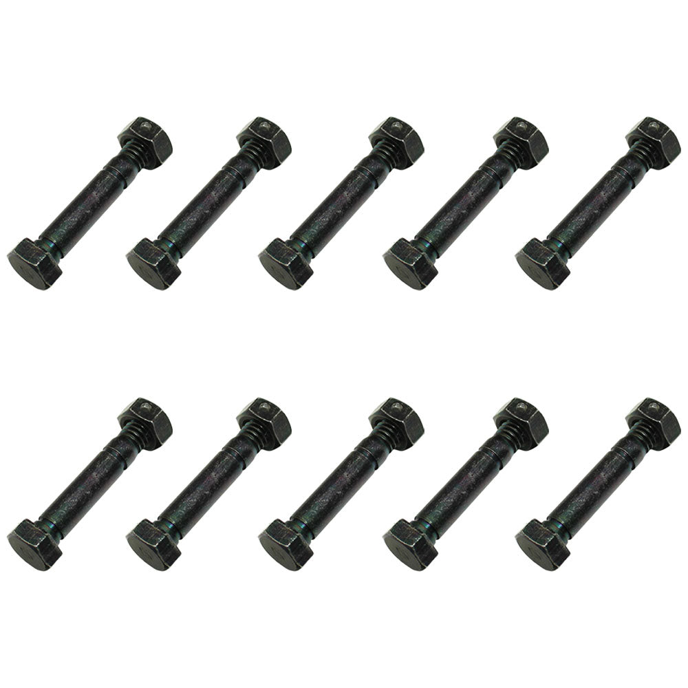 10 Pack Shear Pins w/ Nuts for MTD Ariens Snow Blower 52100100 706-9561