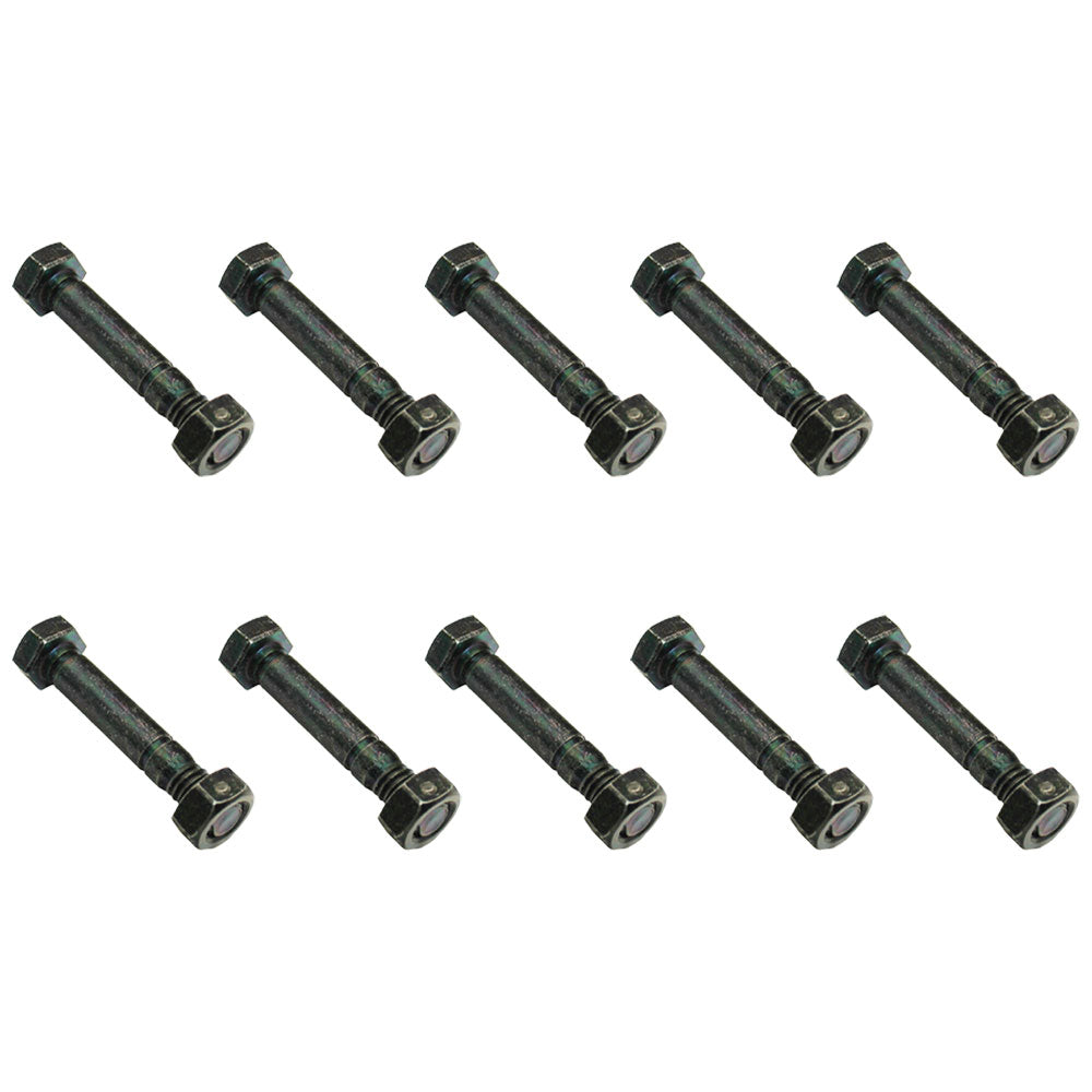 (Pack of 10) Shear Pin Bolt & Nuts for Ariens 52100100, 00659100 Snowblowers