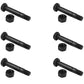 6 Pack Shear Pin Bolt & Lock Nut fits Ariens 52100100 w/ 2" x 5/16" Thread Size