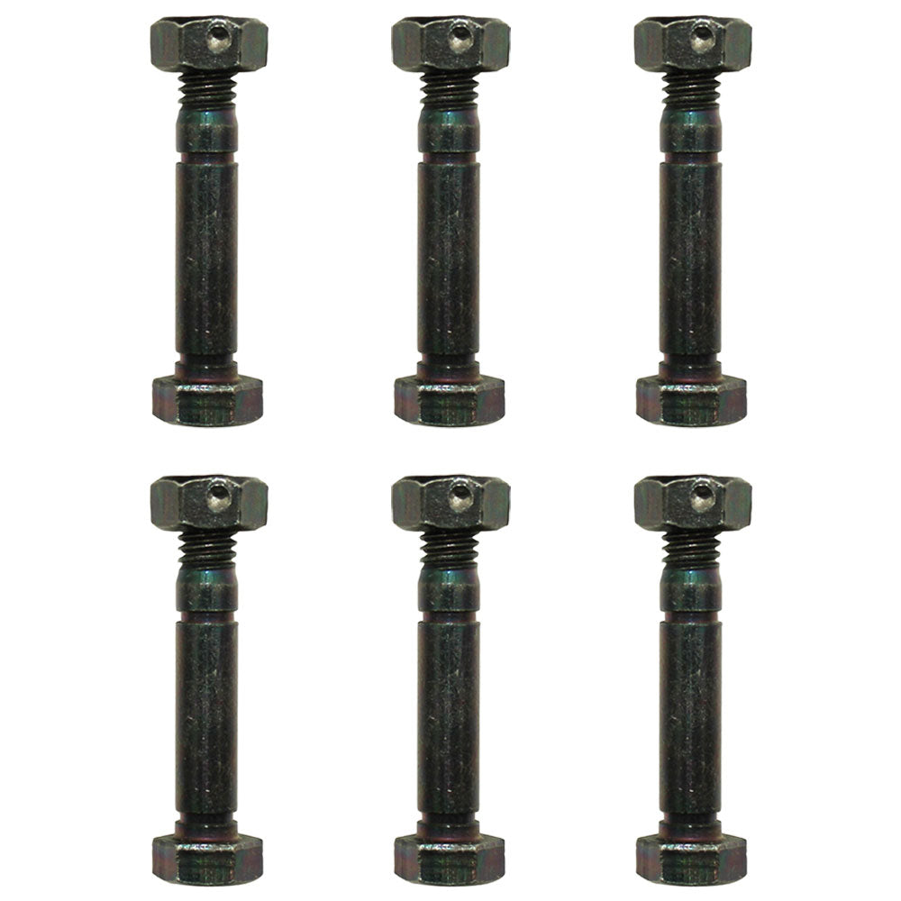Qty 6: 2" x 5/16" Shear Pin with Nut  Fits Ariens Replaces 510015