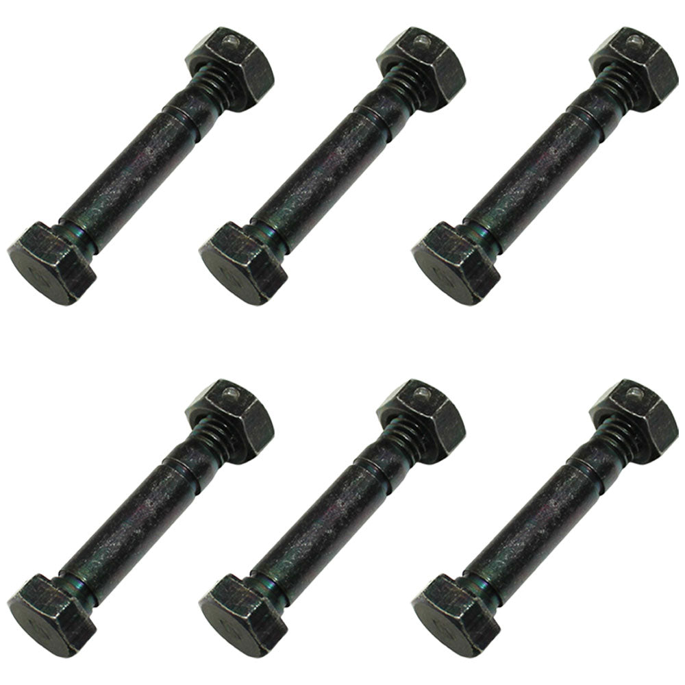 6PK Shear Pin & Nut Set for Ariens 52100100 PRO 26" 28" 32" 66" Snow Blowers