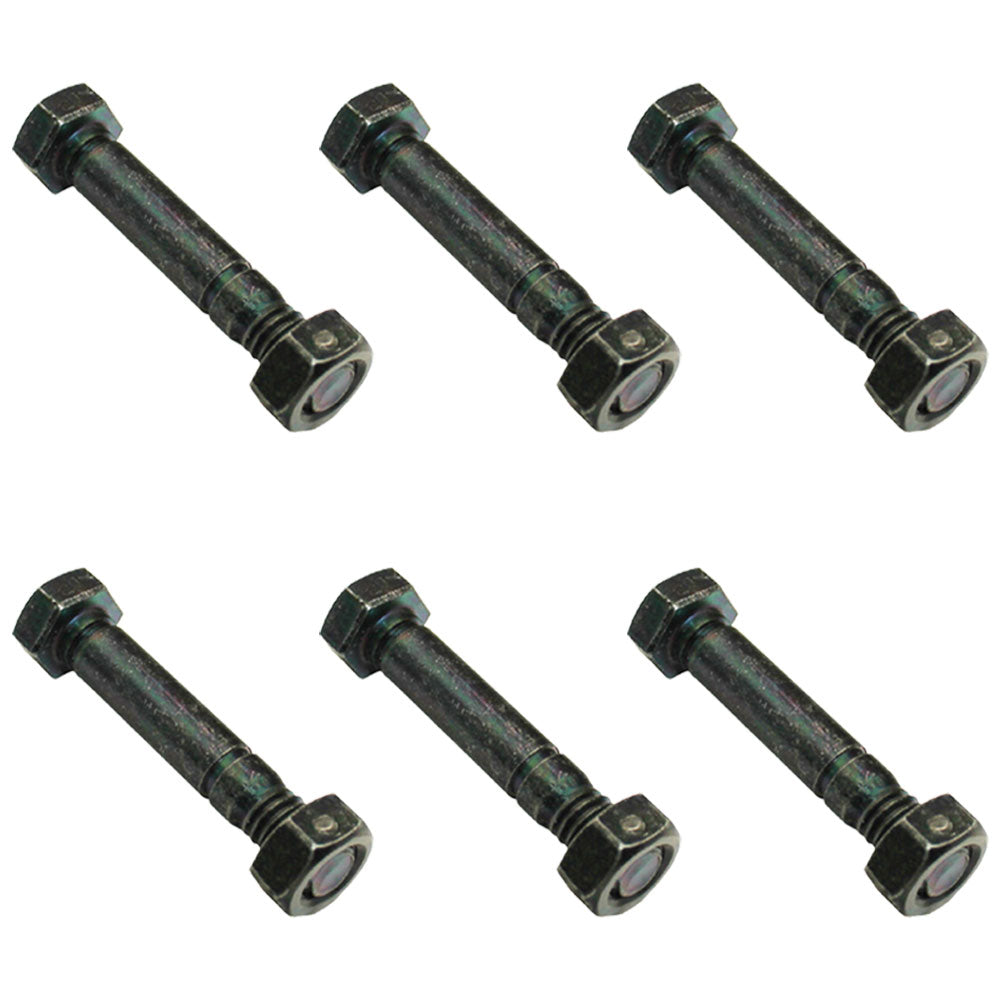 Qty 6: 2" x 5/16" Shear Pin with Nut  Fits Ariens Replaces 510015
