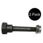 Qty 2: Shear Pin with Nut, 2" x 1/4" Fits MTD Replaces 90114-SA0-000