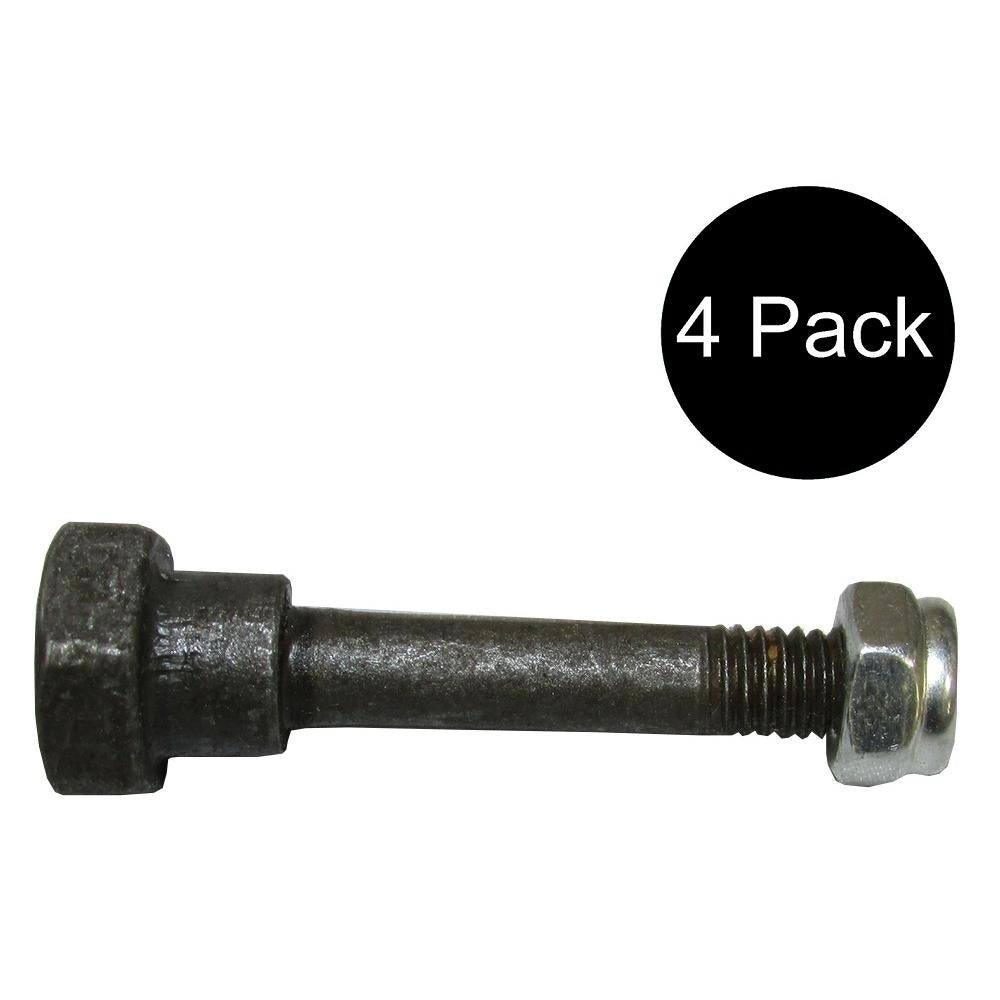 Qty 4: Shear Pin with Nut, 2" x 1/4" Fits Husqvarna Replaces 506690001