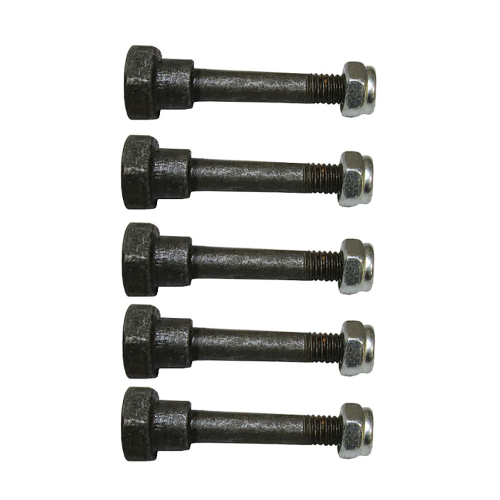 Qty 5: Shear Pin with Nut, 2" x 1/4" Fits Husqvarna Replaces 506690001