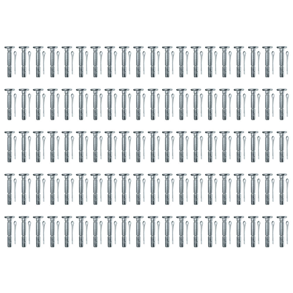 Qty 100: Shear Pins with Cotter Pin, 1-5/8" x 1/4" Fits MTD Replaces 714-04040