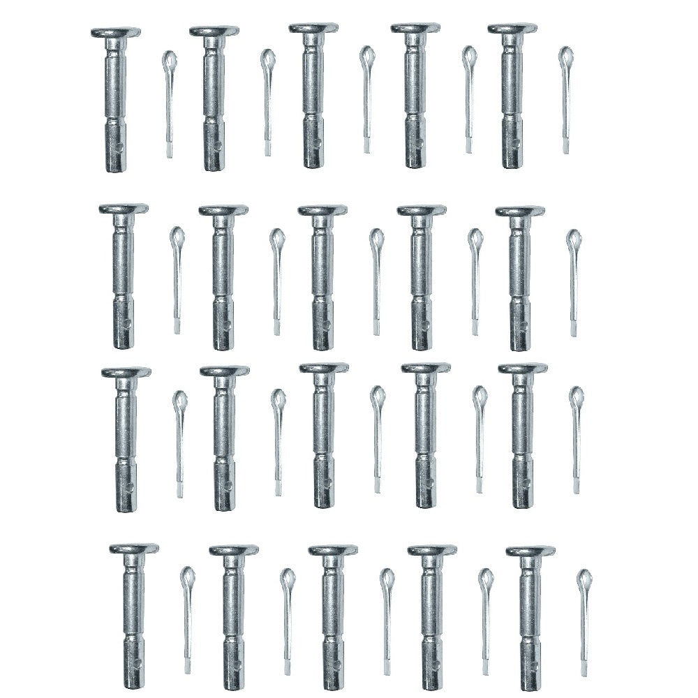 Qty 20: Shear Pins with Cotter Pin, 1-5/8" x 1/4" Fits Arnold