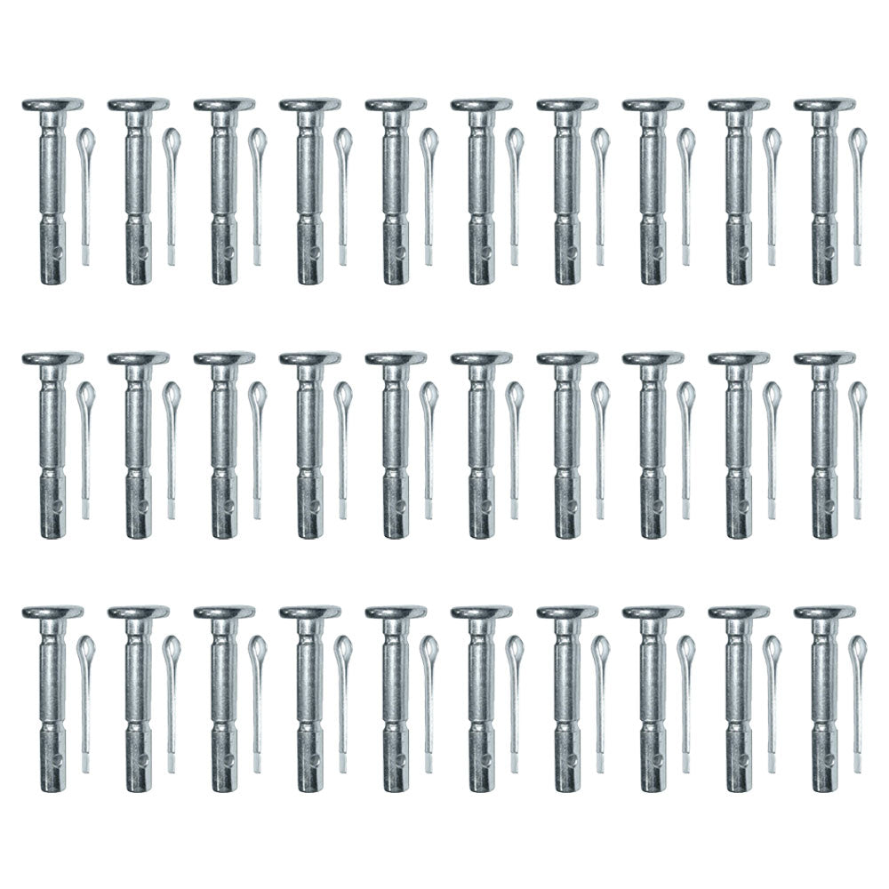 Qty 30: Shear Pins with Cotter Pin, 1-5/8" x 1/4" Fits MTD Replaces 714-04040