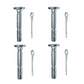 Qty 4: Shear Pins with Cotter Pin, 1-5/8" x 1/4" Fits MTD Replaces 714-04040