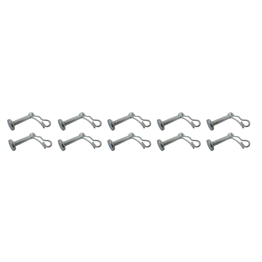 Set of (10) Shear Pin & Hair Pin 738-04124A Fits MTD Snow Blowers