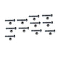 10 Pack Snow Blower Shear Pin & Nut Fits MTD 710-0891 5/16" - 18 x 1-3/4" (8628)