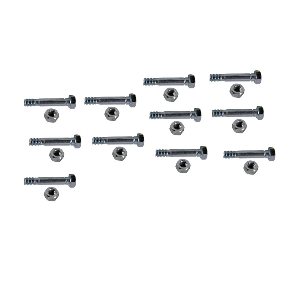 Qty 10: 1-3/4" x 5/16" Shear Pin with Nut Fits MTD Replaces 710-0891