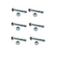 Qty 6: 1-3/4" x 5/16" Shear Pin with Nut Fits MTD Replaces 710-0891