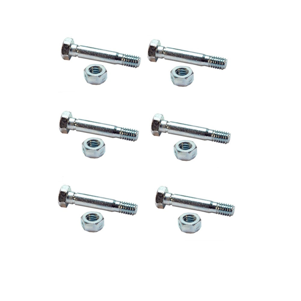 Qty 6: 1-3/4" x 5/16" Shear Pin with Nut Fits MTD Replaces 710-0891