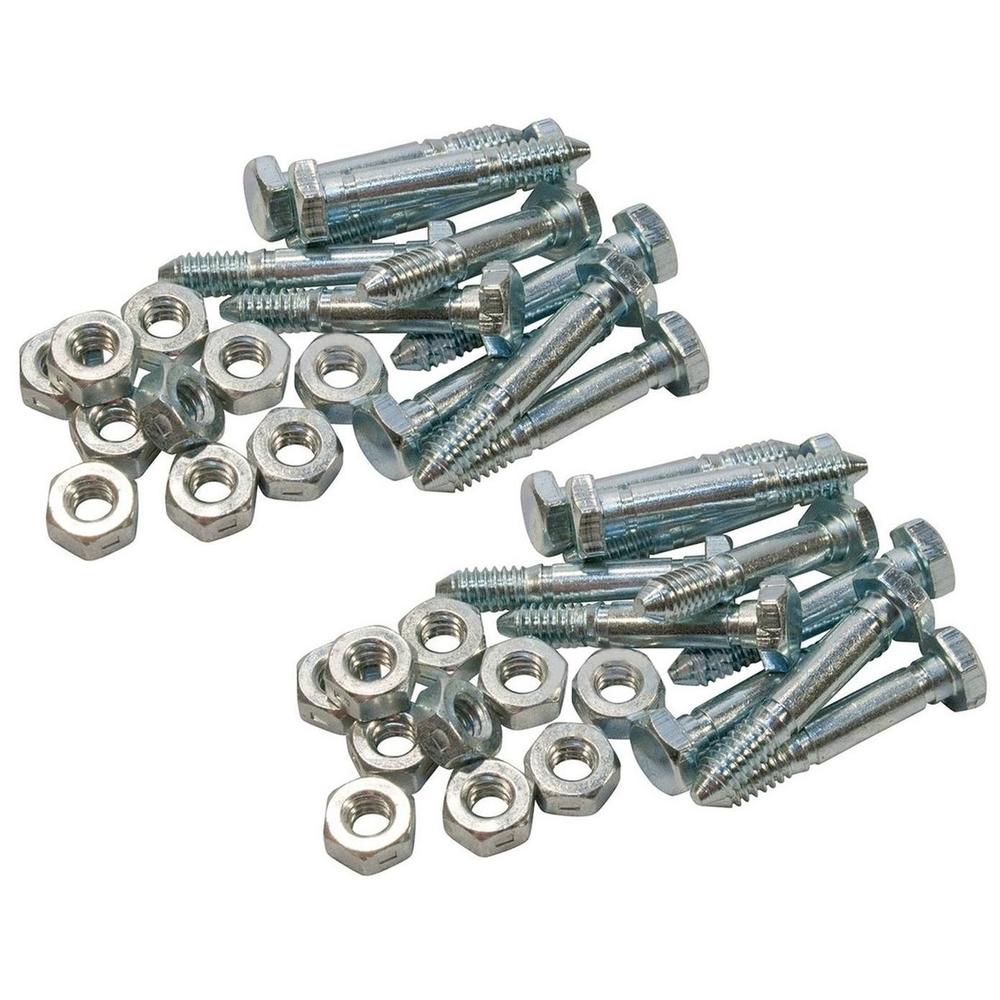 Qty 20: Shear Pin with Nut, 1-7/16" x 1/4" Fits Ariens Replaces 05907100