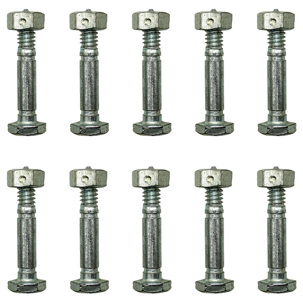 Qty 10: Shear Pin with Nut, 1-7/16" x 1/4" Fits Jacobsen Replaces 342449