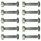Qty 10: Shear Pin with Nut, 1-7/16" x 1/4" Fits Jacobsen Replaces 342449