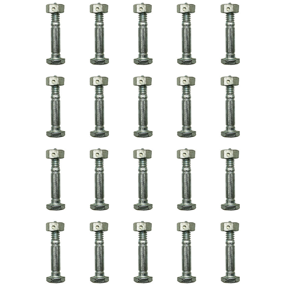 Qty 20: Shear Pin with Nut, 1-7/16" x 1/4" Fits Ariens Replaces 05907100