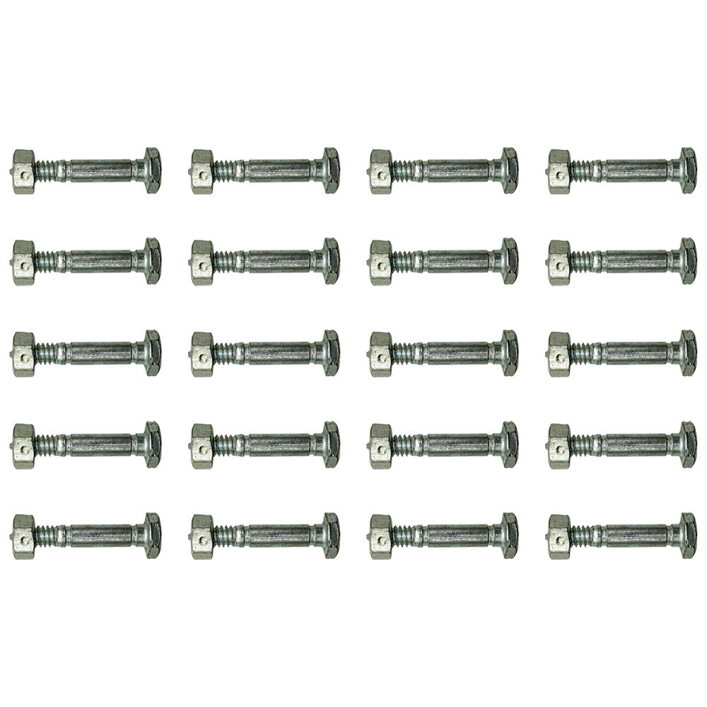 Qty 20: Shear Pin with Nut, 1-7/16" x 1/4" Fits Ariens Replaces 05907100