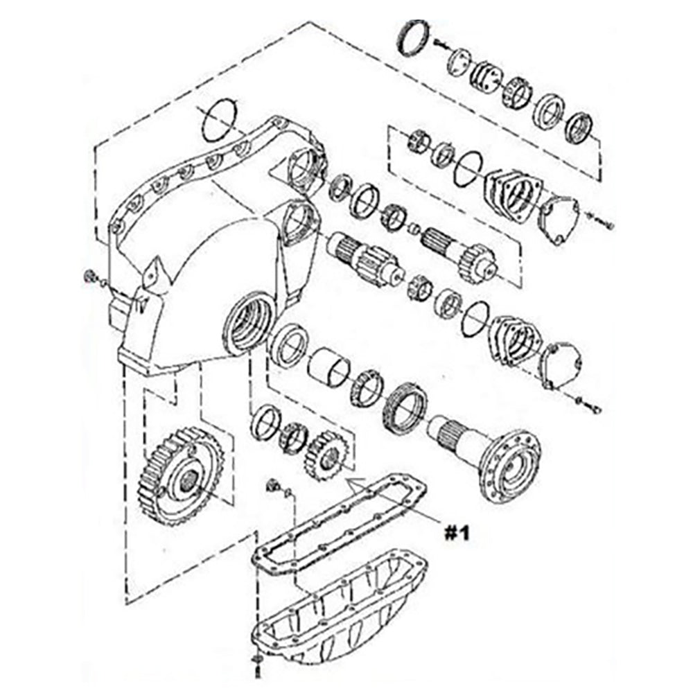 T105460 New Aftermarket F/D Final Drive Idler Pinion Gear Fits John Deere 450G,