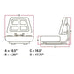 Seat, Universal w/ Trapezoid Back T110YL