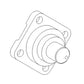 MFWD King Pin - Front Axle Fits John Deere 6410 6400 6200 6300 6500 6110 6310 62