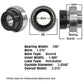 T18852 Tractor Re-Lubri Fits CATable Spherical Ball Bearing With Collar