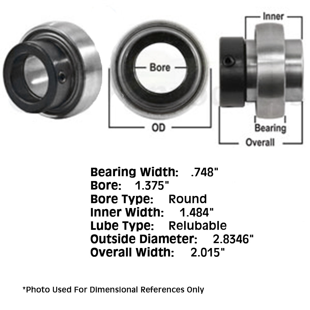 T18852 Tractor Re-Lubri Fits CATable Spherical Ball Bearing With Collar