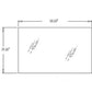 A-T242700 Rear Upper Glass Window - Fits John Deere