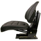 Black Seat with Trapezoid Backrest Fits 240 30E 360 375 390 398 399 40E 50E 1694