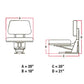 Black Seat with Trapezoid Backrest Fits 240 30E 360 375 390 398 399 40E 50E 1694