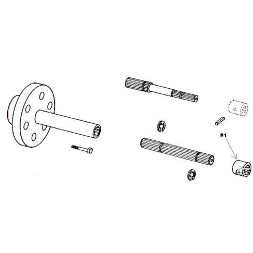 Hydraulic Pump Drive Coupler Fits John Deere Replaces T18418