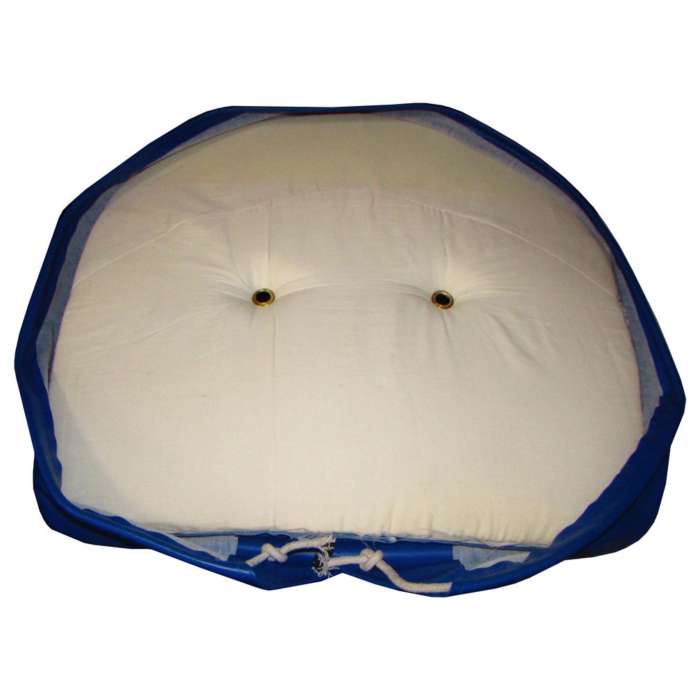 Fits Ford 2000 4000 & OTHERS TRACTOR BLUE & WHITE PAN SEAT CUSHION T295BW