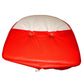 Universal Pan Seat Cover, Red/White 19 with drawstring.