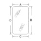 T30859  RH LH Door Glass Fits John Deere Backhoe Loader 544A 544B 644 644A +