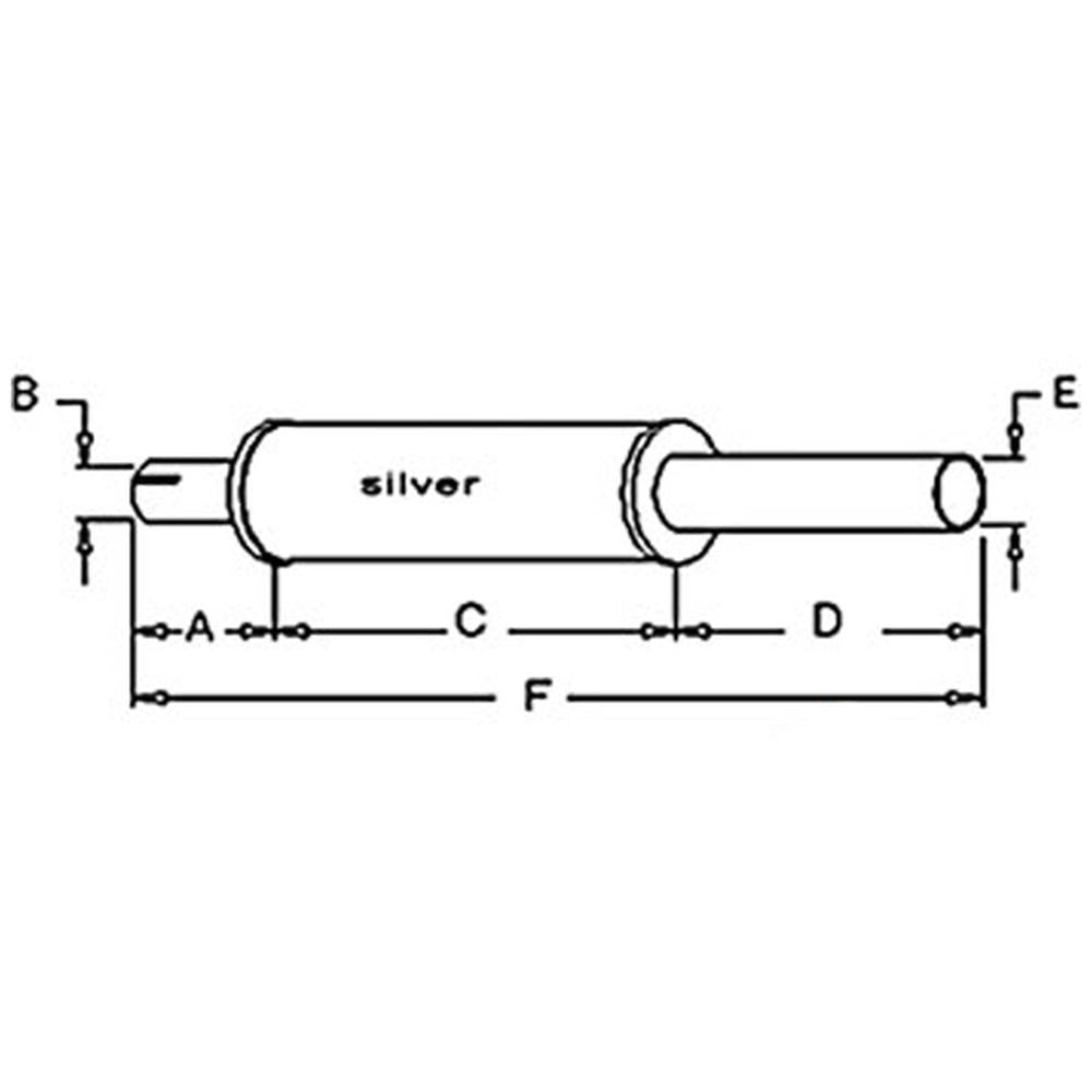T42286 A27105 Muffler Fits Case-IH Tractors 940 930CK 940 1030