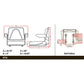 Universal T500BL Tractor Seat w/Slide Tracks Fits Kubota Fits Bobcat Fits Ford F