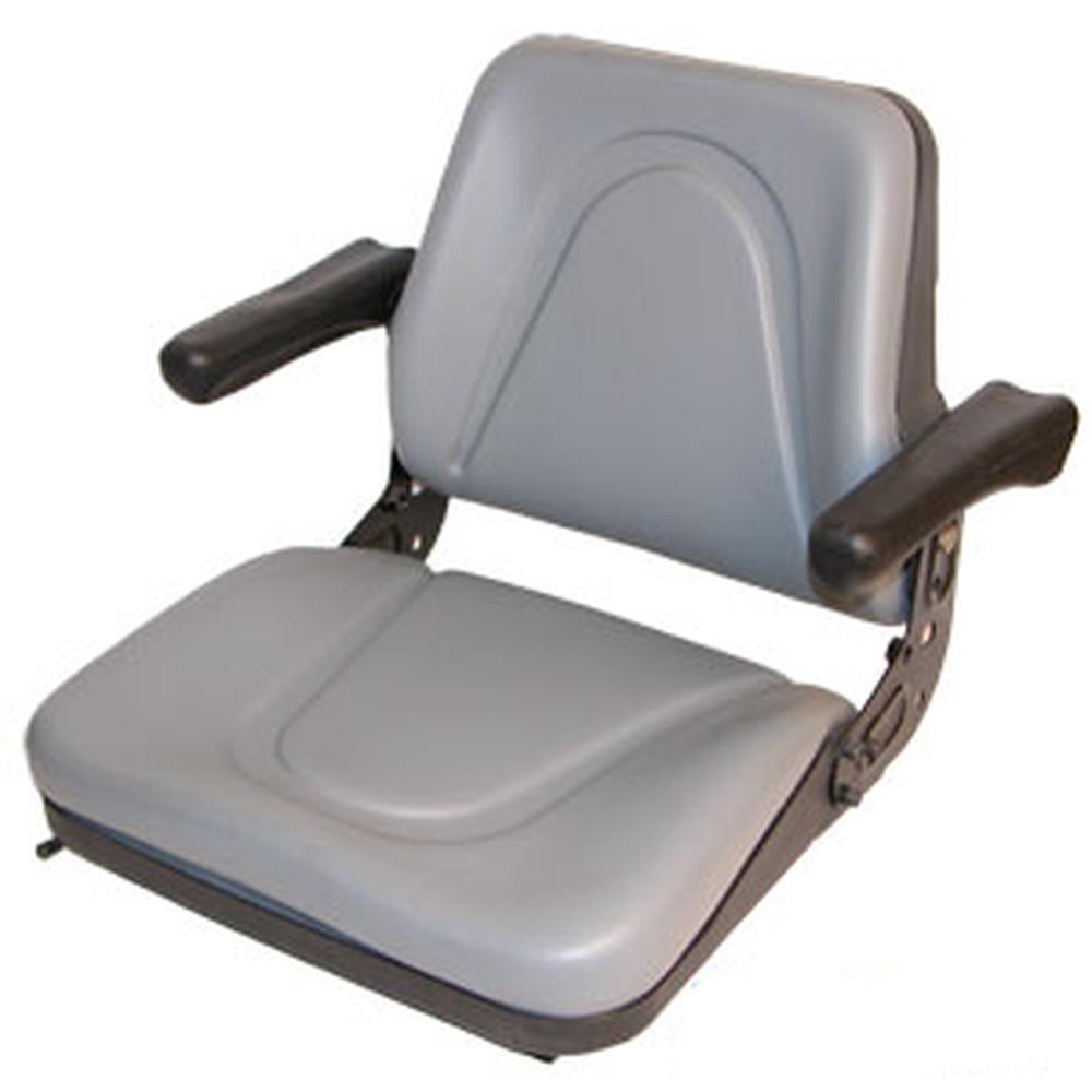 Universal Backhoe Dozer Skid Loader Tractor Adj Seat Track Gray T500GY
