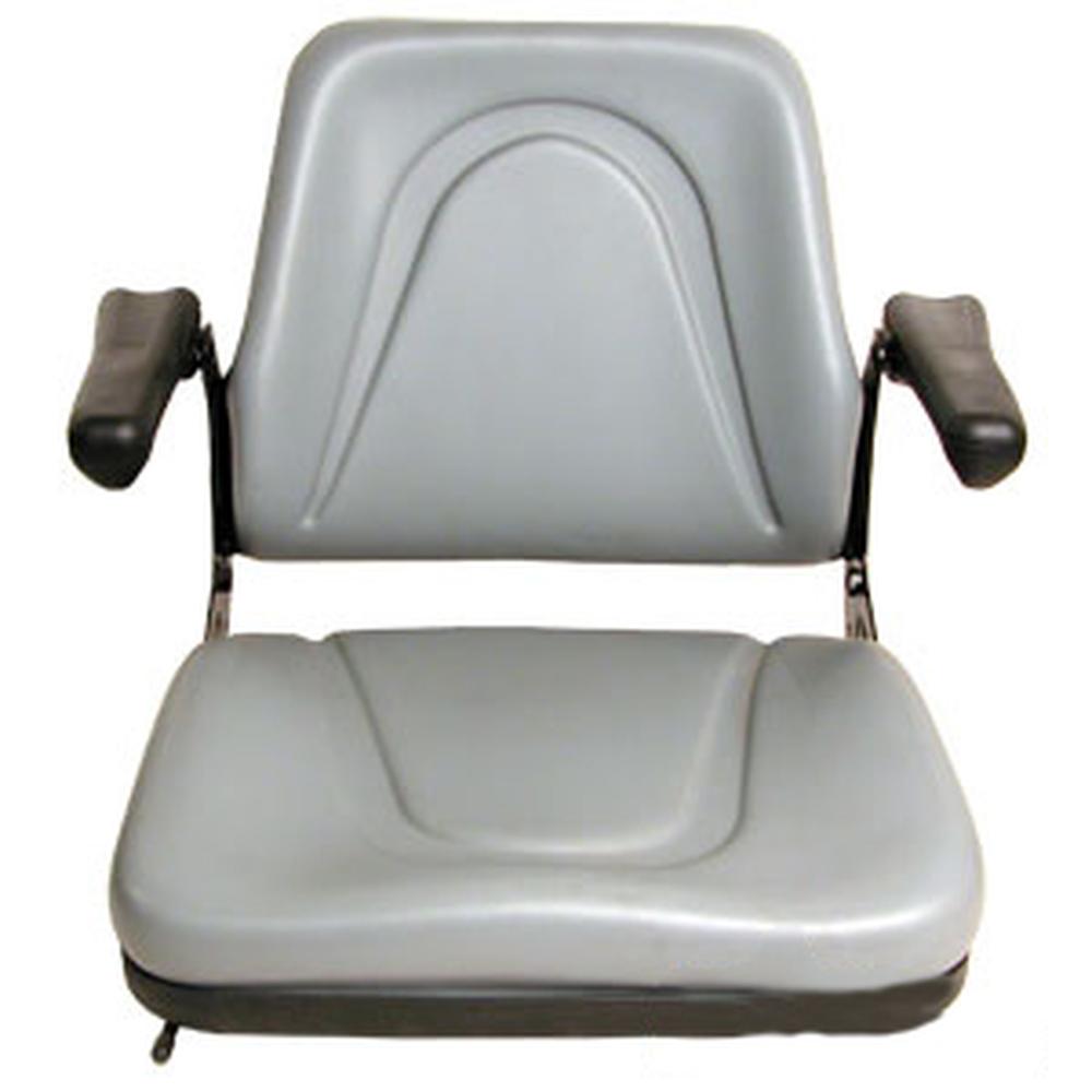 Universal Backhoe Dozer Skid Loader Tractor Adj Seat Track Gray T500GY