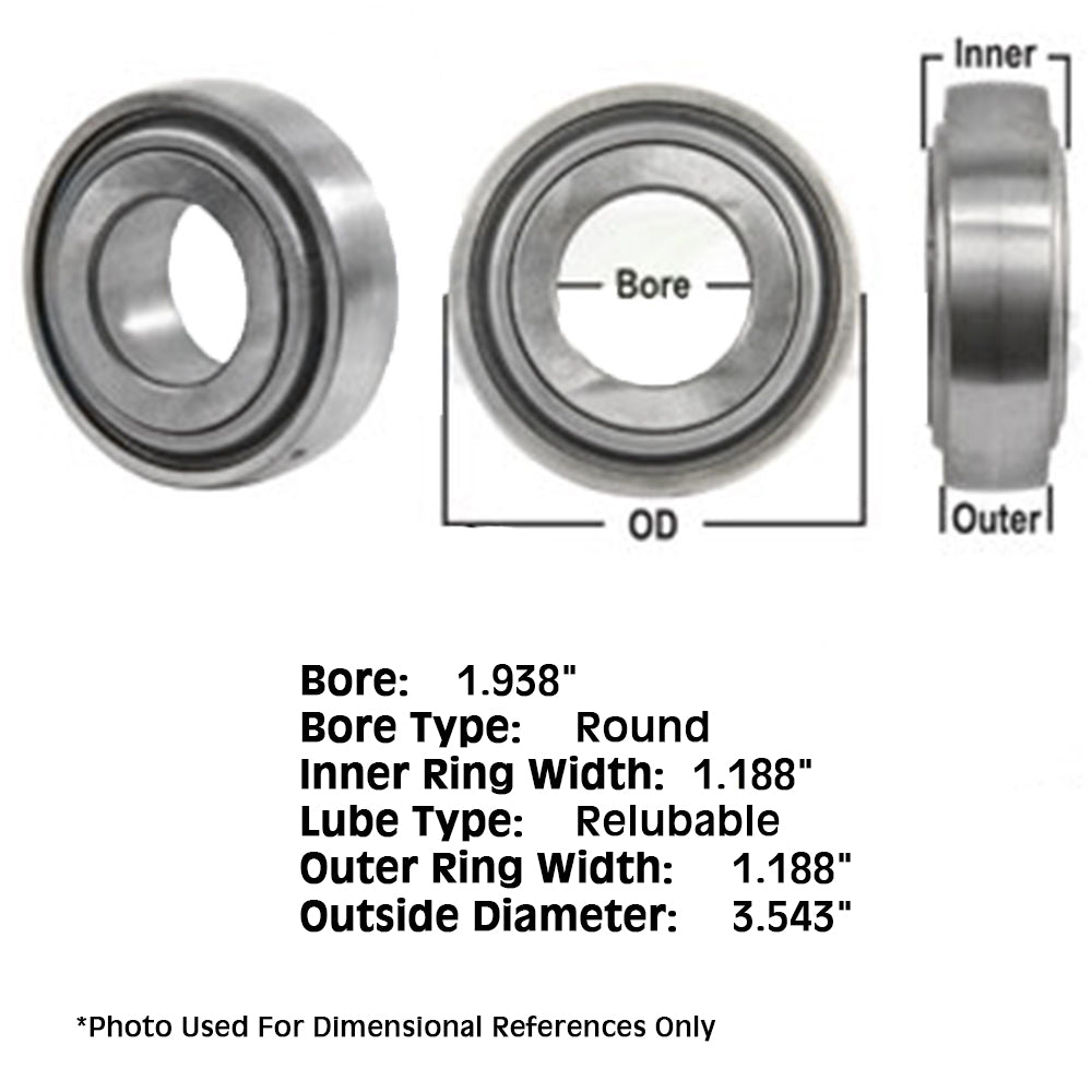 T53781 Round Bore Disc Bearing Fits Case/International Harvester F21 F21H 65