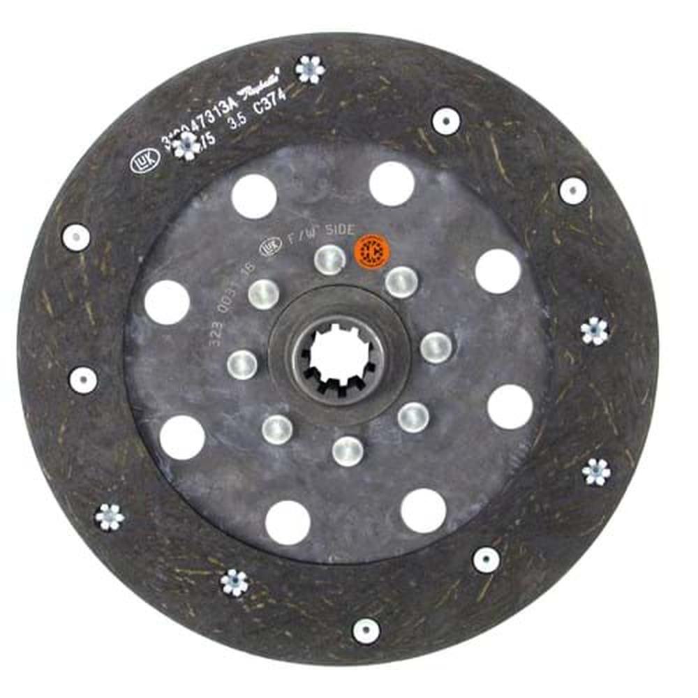 TB38010011A3 9" PTO Disc, Woven, w/ 1" 10 Spline Hub - Reman Fits Branson