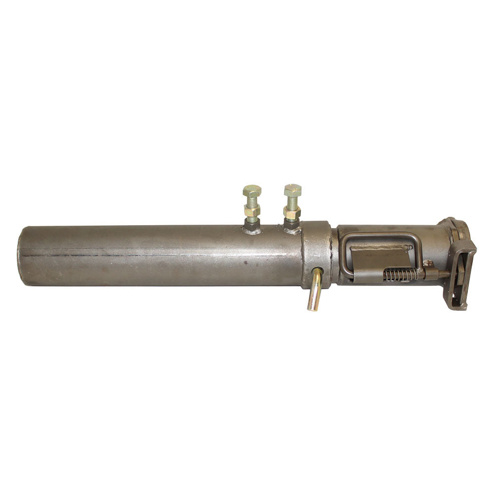 HD Black Powder Coated Coupler for Gooseneck Trailers w/ Round Tube Hitches