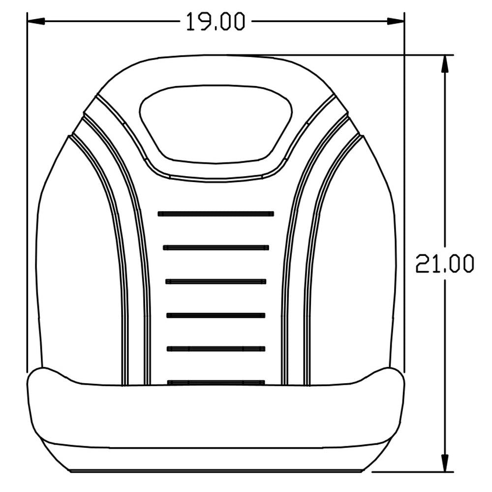 Yellow Vinyl High Back Seat Fits John Deere Replaces AM103226
