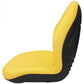 Yellow Vinyl High Back Seat Fits John Deere Replaces AM103226