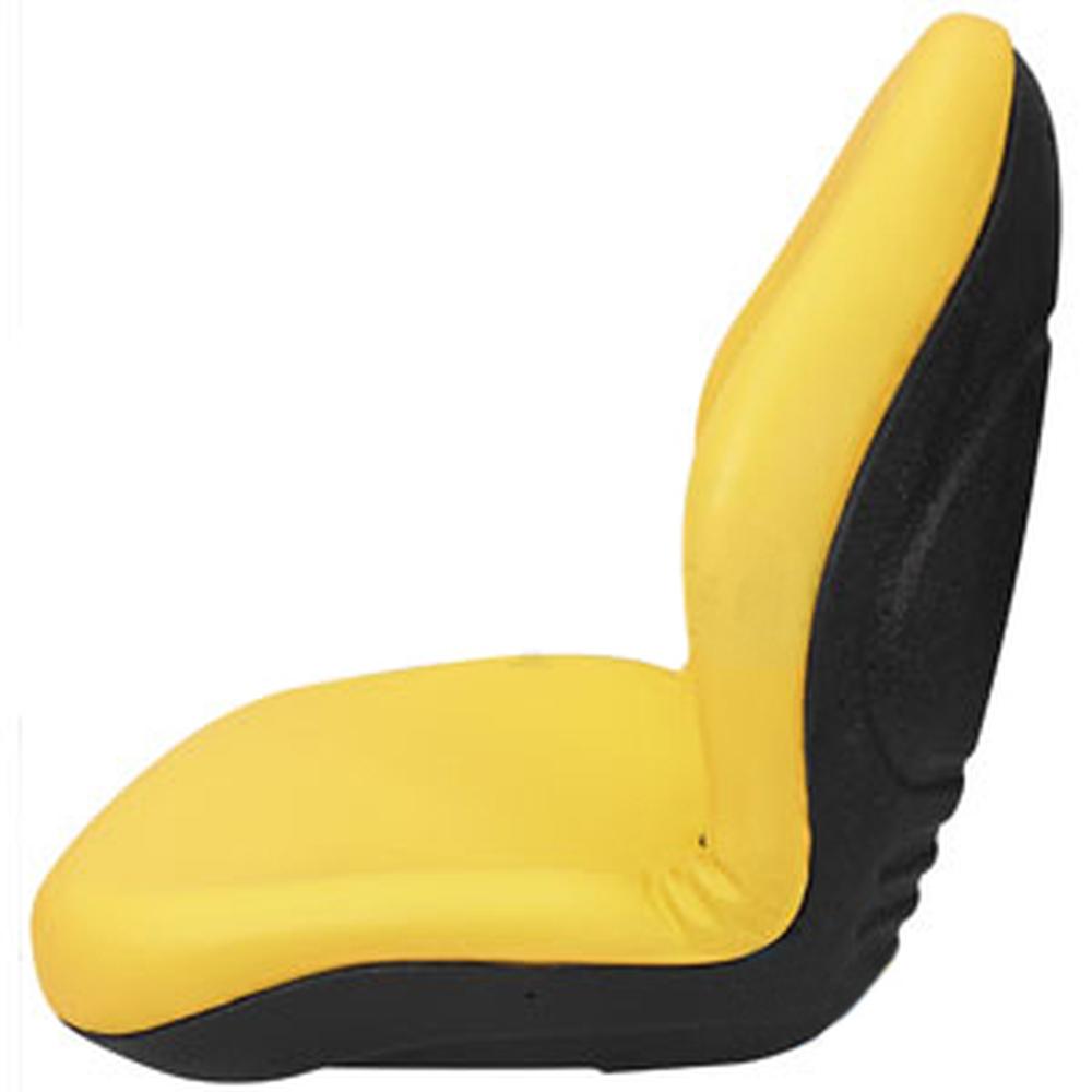 Yellow Vinyl High Back Seat Fits John Deere Replaces AM103226