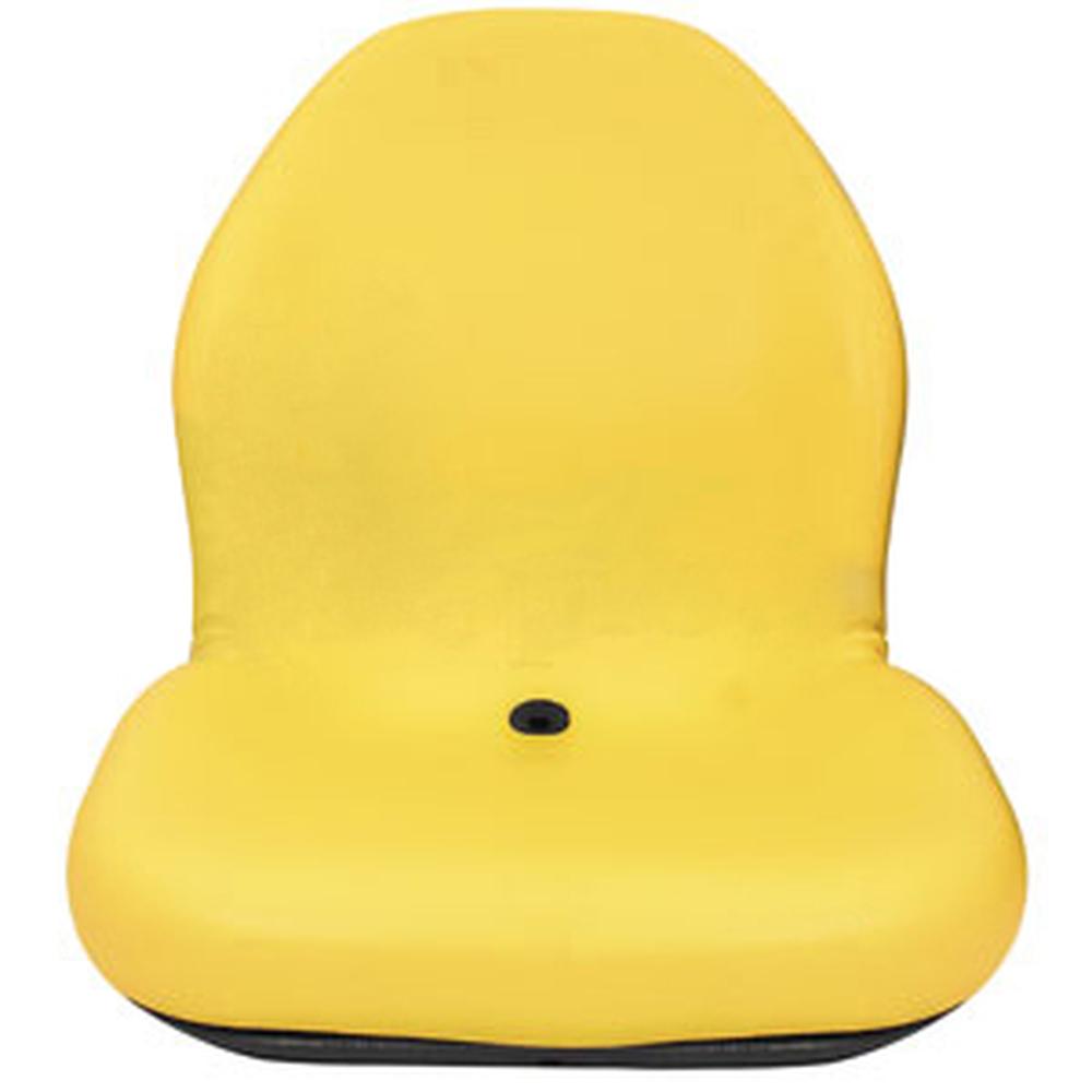 Yellow Vinyl High Back Seat Fits John Deere Replaces AM103226
