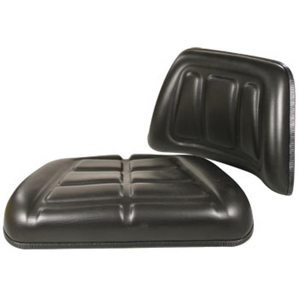 Seat Cushion Set - Vinyl Black Fits Massey Ferguson 360 399 398 290 390 240 375