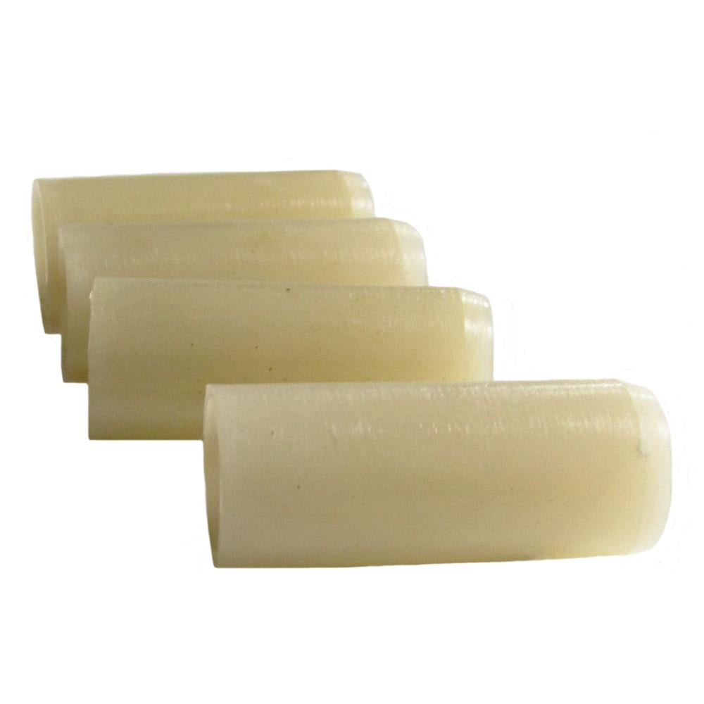 Four   9/16" I.D. x 1-3/4" Leaf Spring Nylon Bushings