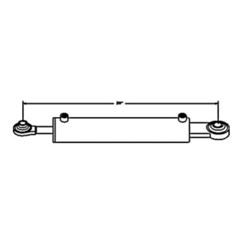 A-TLH005 Hydraulic Top Link Cylinder (Category II) (3" Bore)