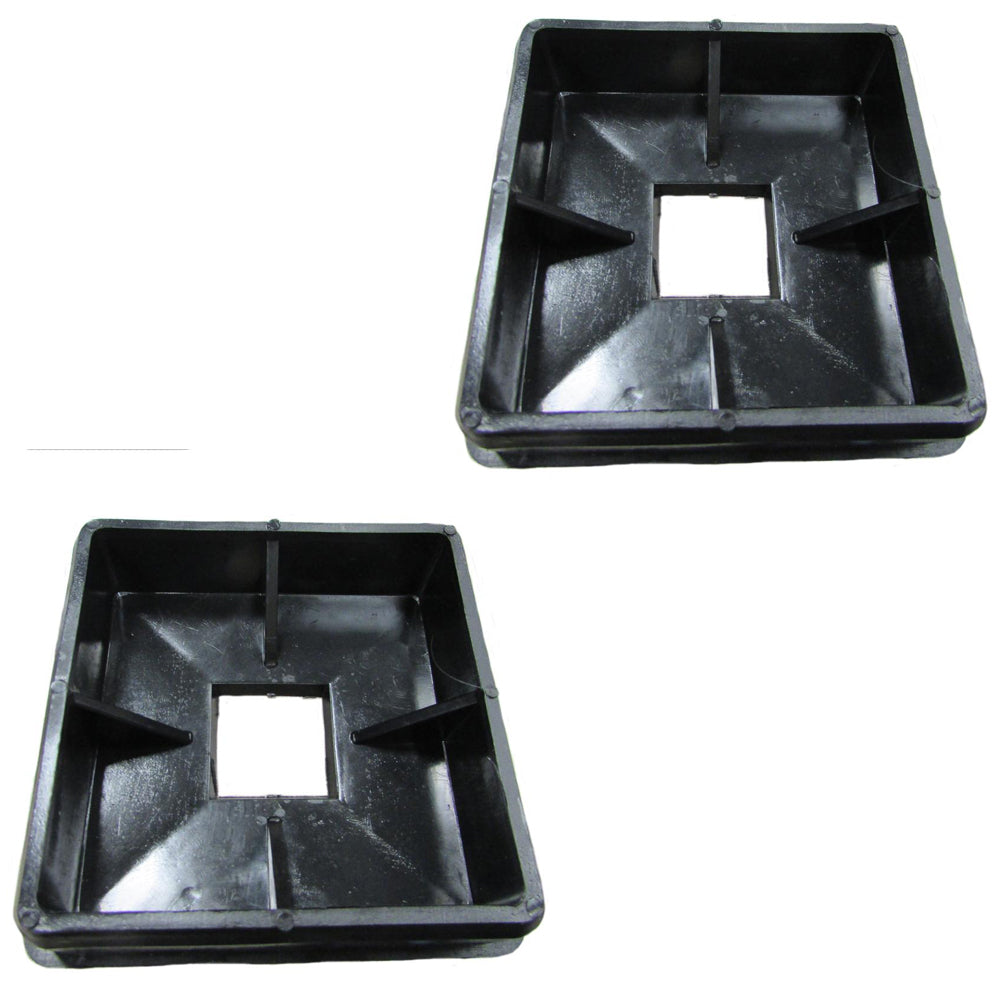 Qty 2: 4" Square Rubber Bumper Plug Fits Universal Products Replaces M600